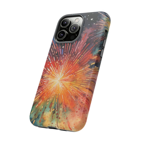 Summer Fireworks in Watercolor - Impact Resistant Phone Case